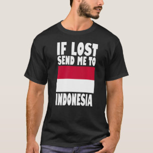 Indonesisch vlagontwerp Als het verloren gaat, stu T-shirt
