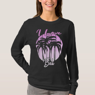 Indonesische actieradius Bali Palm Trees I Lov T-shirt