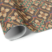 Indonesische batik op basis van plant: kenmerkende cadeaupapier (Rol Hoek)