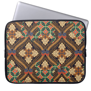 Indonesische batik op basis van plant: kenmerkende laptop sleeve