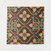 Indonesische batik op basis van plant: kenmerkende wandkleed (Voorkant (horizontaal))