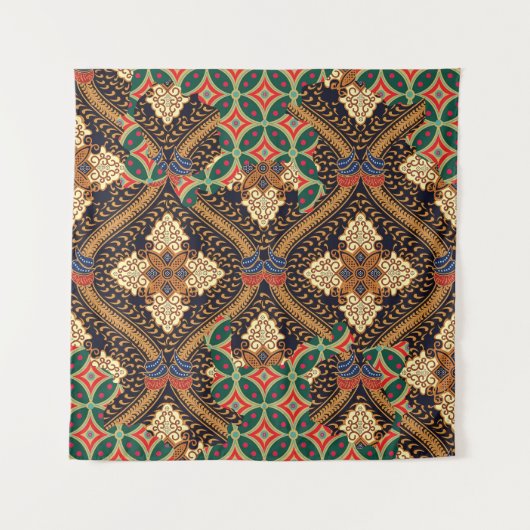 Indonesische batik op basis van plant: kenmerkende wandkleed (Voorkant)