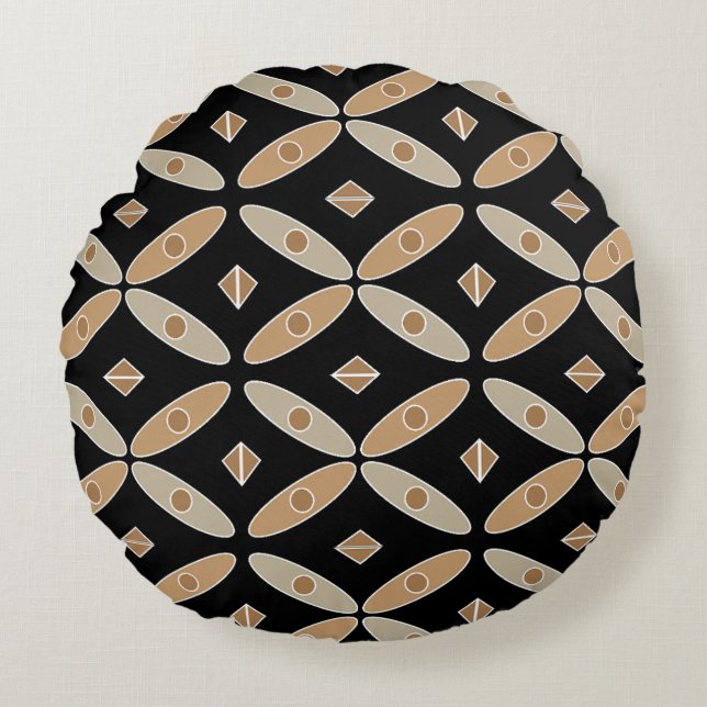 Indonesische batik Pillow Rond Kussen (Voorkant)