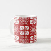 Indonesische batik typisch ontwerp, combinati koffiemok (Voorkant links)
