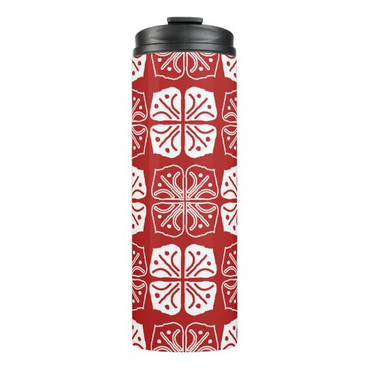 Indonesische batik typisch ontwerp, combinati thermosbeker (Voorkant)