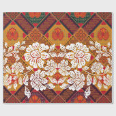 Indonesische batikmotieven met een zeer duidelijk  cadeaupapier (Vlak)