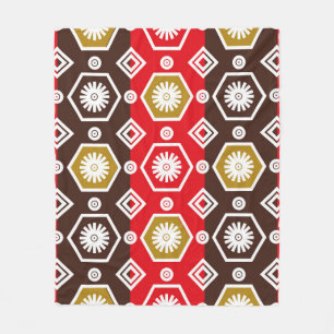 Indonesische batikmotieven met een zeer duidelijk  fleece deken