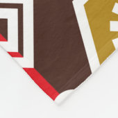 Indonesische batikmotieven met een zeer duidelijk  fleece deken (Hoek)