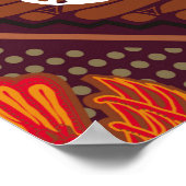 Indonesische batikmotieven met een zeer duidelijk  poster (Hoek)