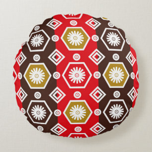 Indonesische batikmotieven met een zeer duidelijk rond kussen