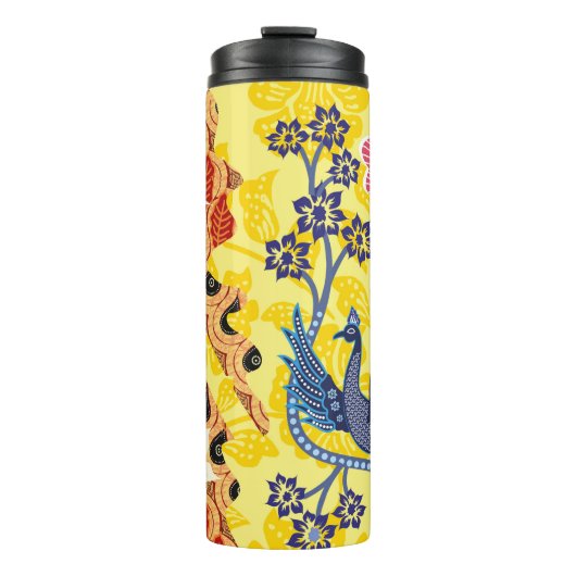 Indonesische batikmotieven met een zeer duidelijk  thermosbeker (Voorkant)