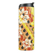 Indonesische batikmotieven met een zeer duidelijk  thermosbeker (Gedraaid links)