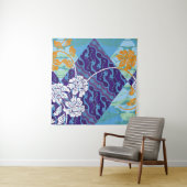 Indonesische batikmotieven met een zeer duidelijk  wandkleed (In situ)