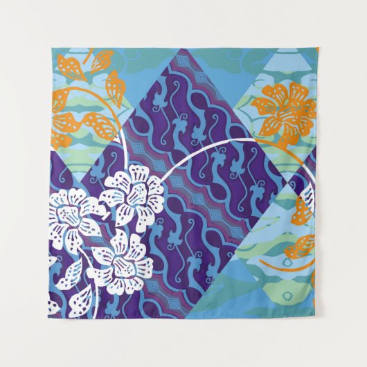 Indonesische batikmotieven met een zeer duidelijk  wandkleed (Voorkant)