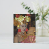 Indonesische danser briefkaart (Staand voorkant)