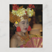 Indonesische danser briefkaart (Voorkant)