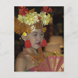 Indonesische danser briefkaart