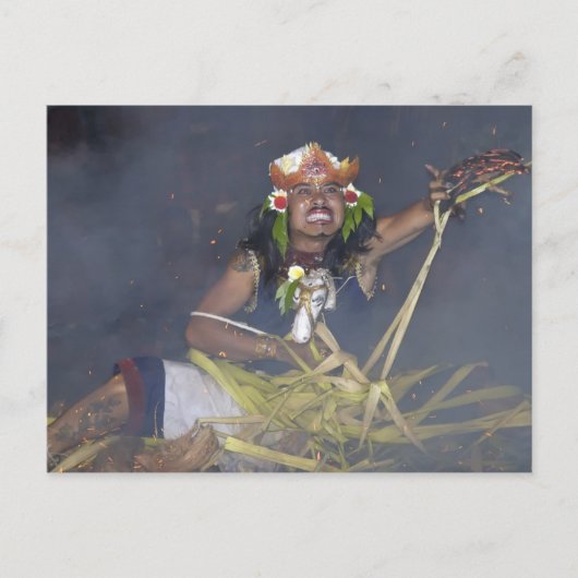 Indonesische danser briefkaart (Voorkant)