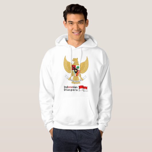 Indonesische diaspora hoodie (Voorkant volledig)
