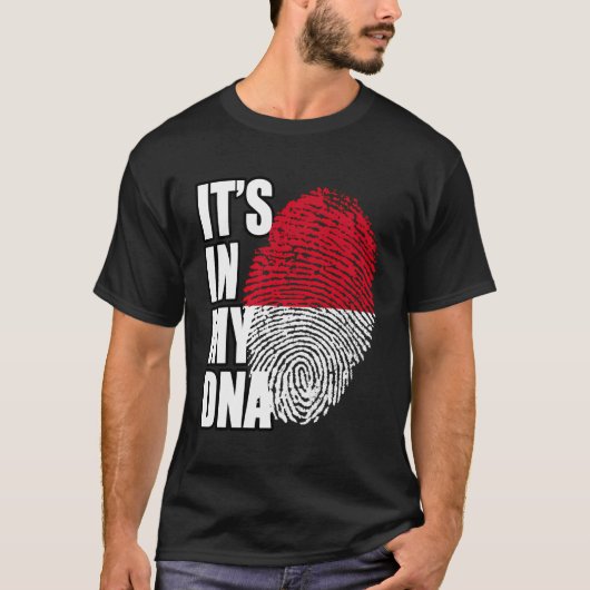Indonesische erfgoed DNA-vlag T-shirt (Voorkant)