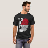 Indonesische erfgoed DNA-vlag T-shirt (Voorkant volledig)