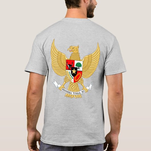 Indonesische feestdag voor de onafhankelijkheid va t-shirt (Achterkant)