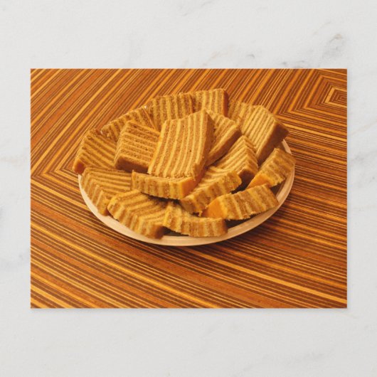 Indonesische gembercake briefkaart (Voorkant)