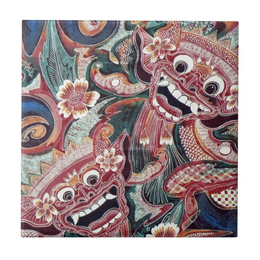 Indonesische graffiti tegeltje (Voorkant)