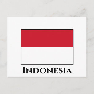 Indonesische (Indonesische) vlag Briefkaart