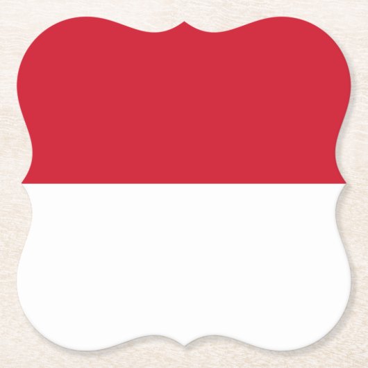 Indonesische (Indonesische) vlag Kartonnen Onderzetters (Voorkant)