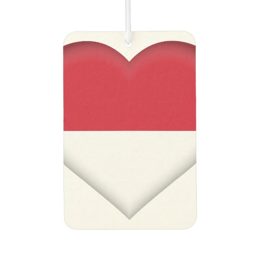 Indonesische (Indonesische) vlag Luchtverfrisser (Voorkant)
