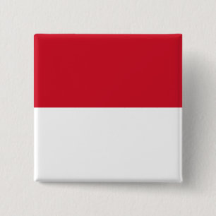 Indonesische (Indonesische) vlag Vierkante Button 5,1 Cm