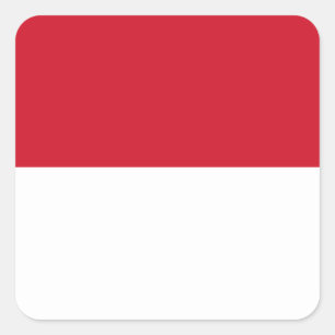 Indonesische (Indonesische) vlag Vierkante Sticker