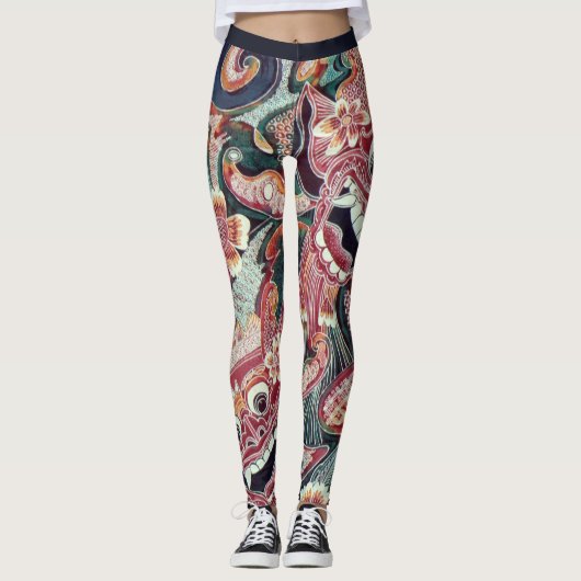 Indonesische inspiratie leggings (Voorkant)