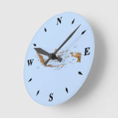 Indonesische kaartklok ronde klok (Hoek)