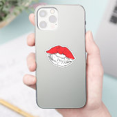 Indonesische lippenstift liefde vlag sticker (Telefoon)