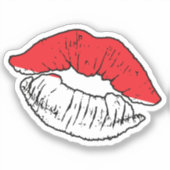 Indonesische lippenstift liefde vlag sticker (Voorkant)