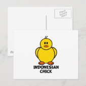 Indonesische meid briefkaart (Voorkant / Achterkant)