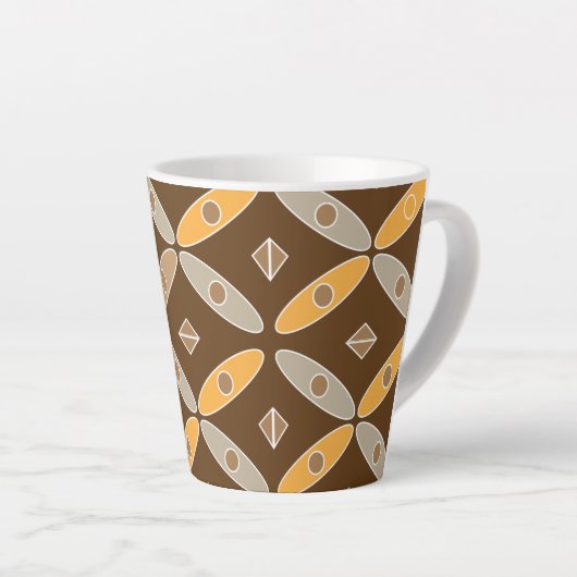 Indonesische Mok van het bibberen patroon (Rechterhoek)