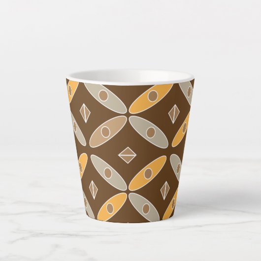 Indonesische Mok van het bibberen patroon (Voorkant)