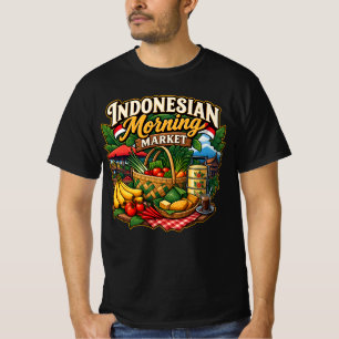 Indonesische Morgenmarkt T-shirt