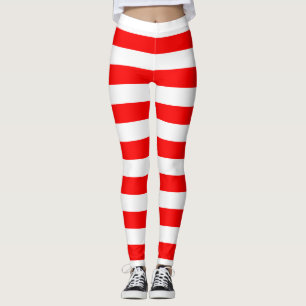 Indonesische Nationale Vlag Kleuren Horizontaal Ge Leggings