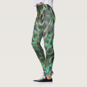 Indonesische Peacock Feathers Pattern Legging (Links)