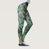 Indonesische Peacock Feathers Pattern Legging (Rechts)