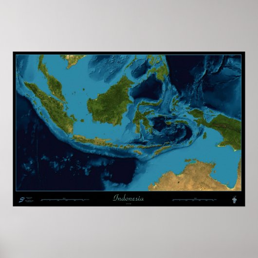 Indonesische poster voor satellietdruk (Voorkant)
