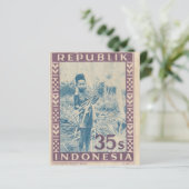 Indonesische poststempel (Staand voorkant)