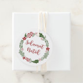 Indonesische pretkerst, aangepast bedankjes labels (In situ)