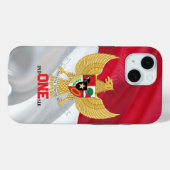 Indonesische Pride iPhone 15 Hoesje (Achterkant (horizontaal))