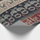 Indonesische stam Ikat Textiles Weavings Indonesia Cadeaupapier (Hoek)