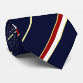 Indonesische streepjesvlag stropdas (Opgerold)